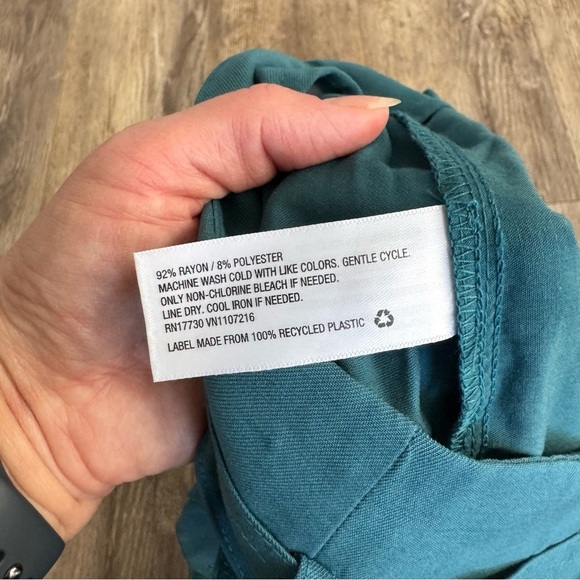 NWT! Target A New Day High Rise Utility Paperbag Teal Blue Shorts W/Belt - Picture 4 of 8